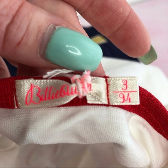 NWT Billieblush matching set heart ringer t-shirt and navy pants size 3 years - Picture 7 of 14